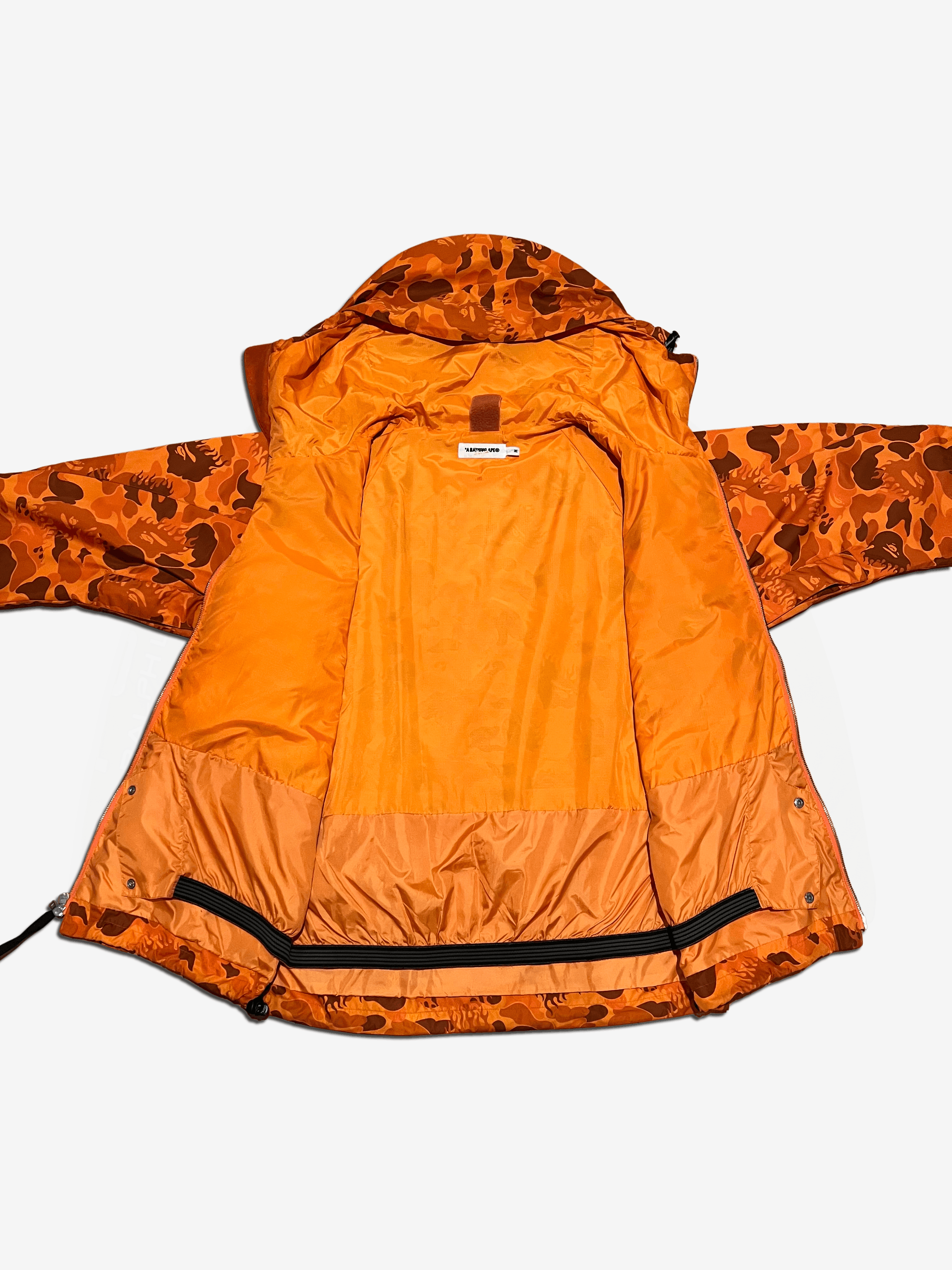 Bape BAPE Orange Nigo Flame Camo Snowboard Jacket Size US M / EU 48-50 / 2 - 3 Thumbnail