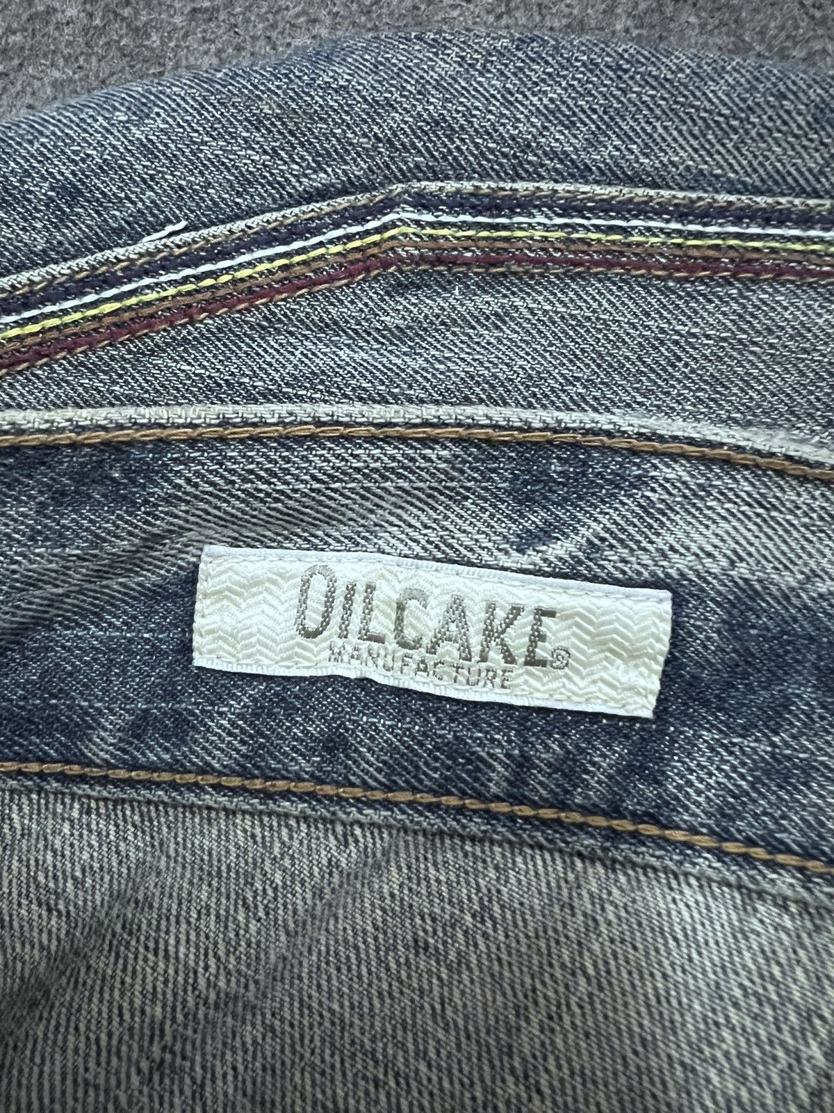 Japanese Brand × Vintage FLARED💥OIL CAKE DISTRESSED DENIM PANT Size US 33 - 7 Thumbnail