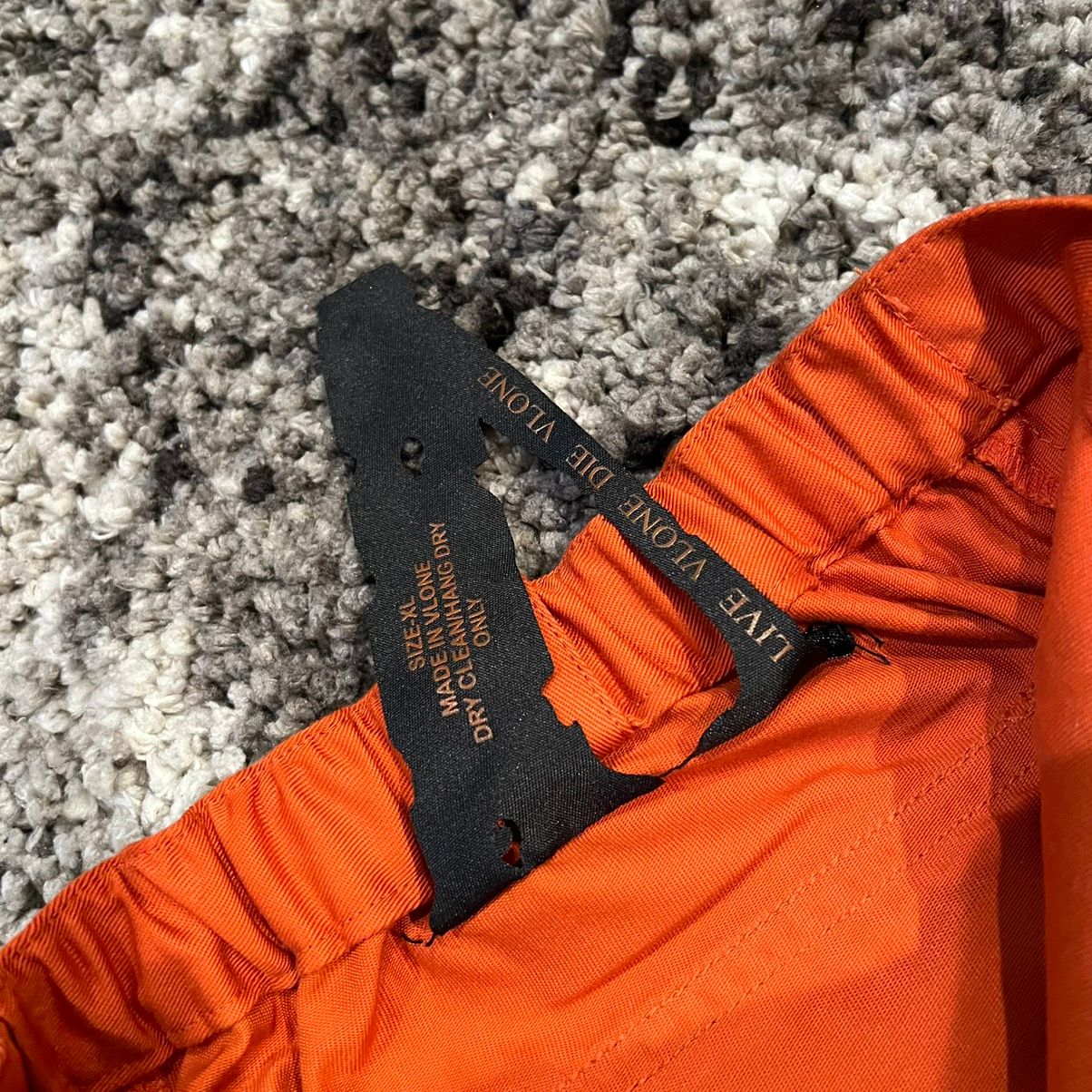 Vlone Vlone Orange With Black Logo Bondage Pants XL Size US 36 / EU 52 - 6 Preview