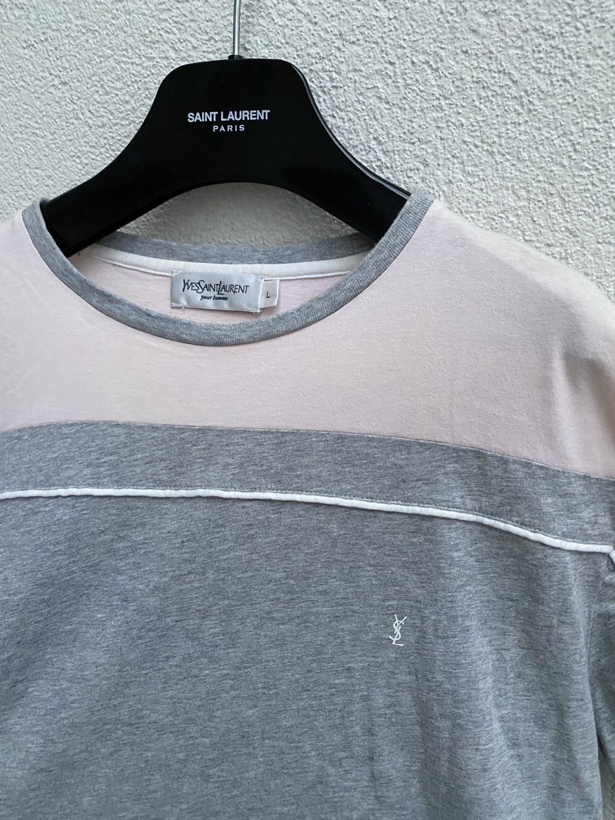Yves Saint Laurent Pinky YSL T-shirt Double Layer Size US L / EU 52-54 / 3 - 10 Thumbnail