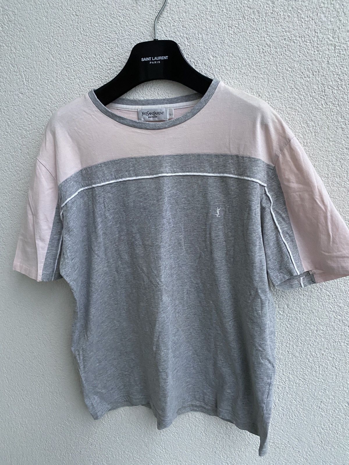 Yves Saint Laurent Pinky YSL T-shirt Double Layer Size US L / EU 52-54 / 3 - 11 Thumbnail