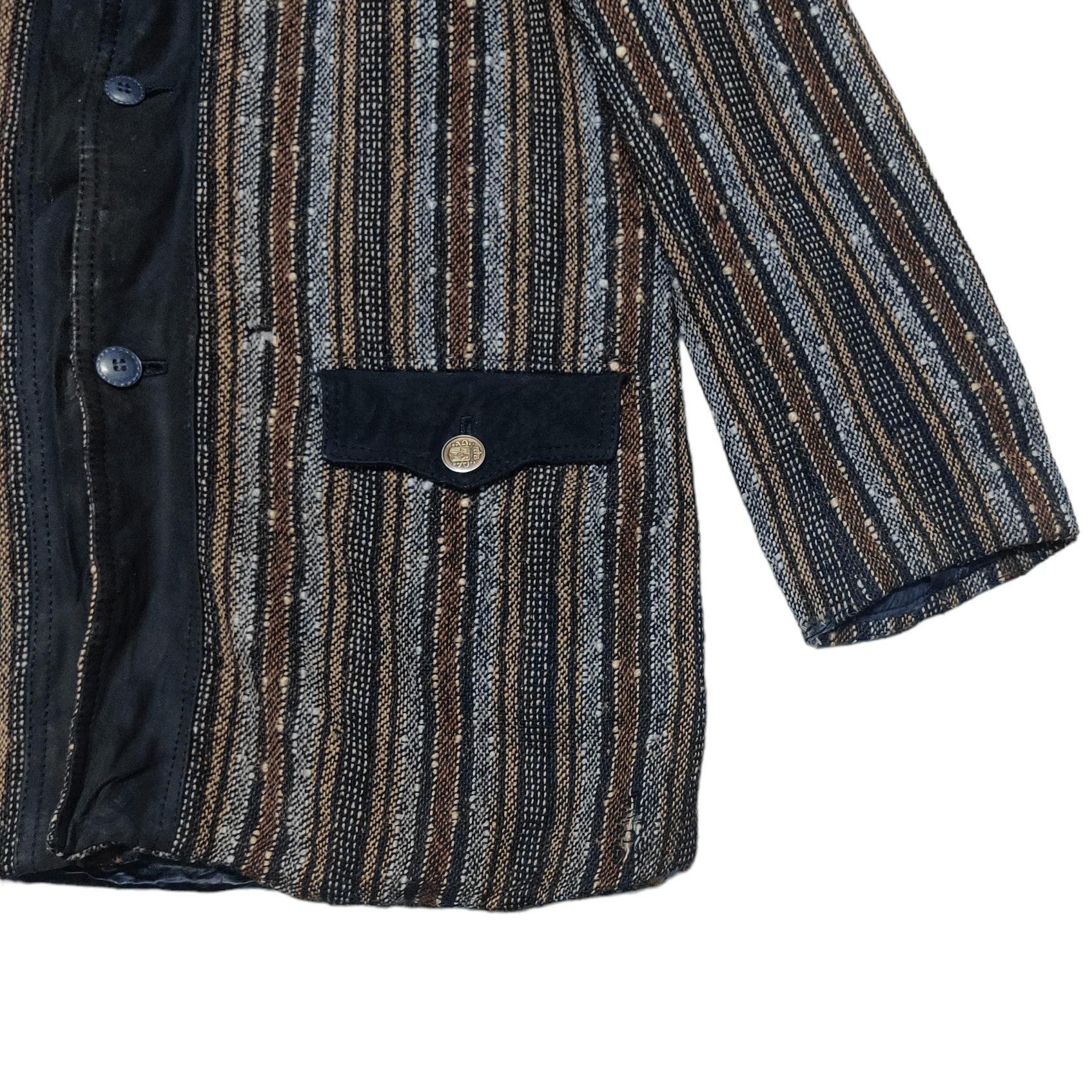 Donegal Tweed Vintage Donegal Tweed Coat Jacket Distressed Size US L / EU 52-54 / 3 - 4 Thumbnail