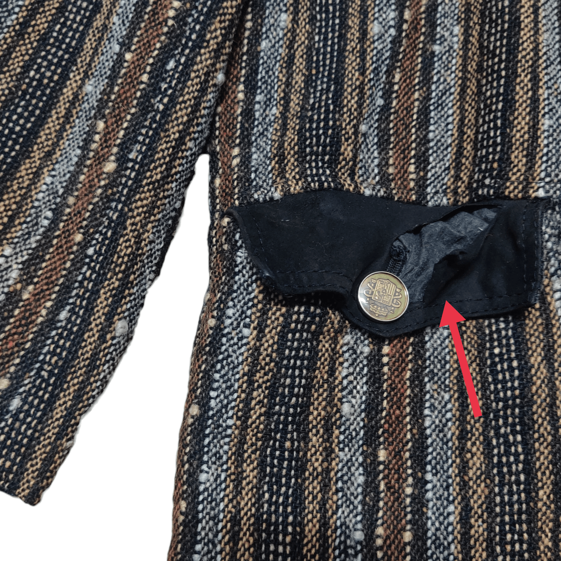 Donegal Tweed Vintage Donegal Tweed Coat Jacket Distressed Size US L / EU 52-54 / 3 - 5 Thumbnail