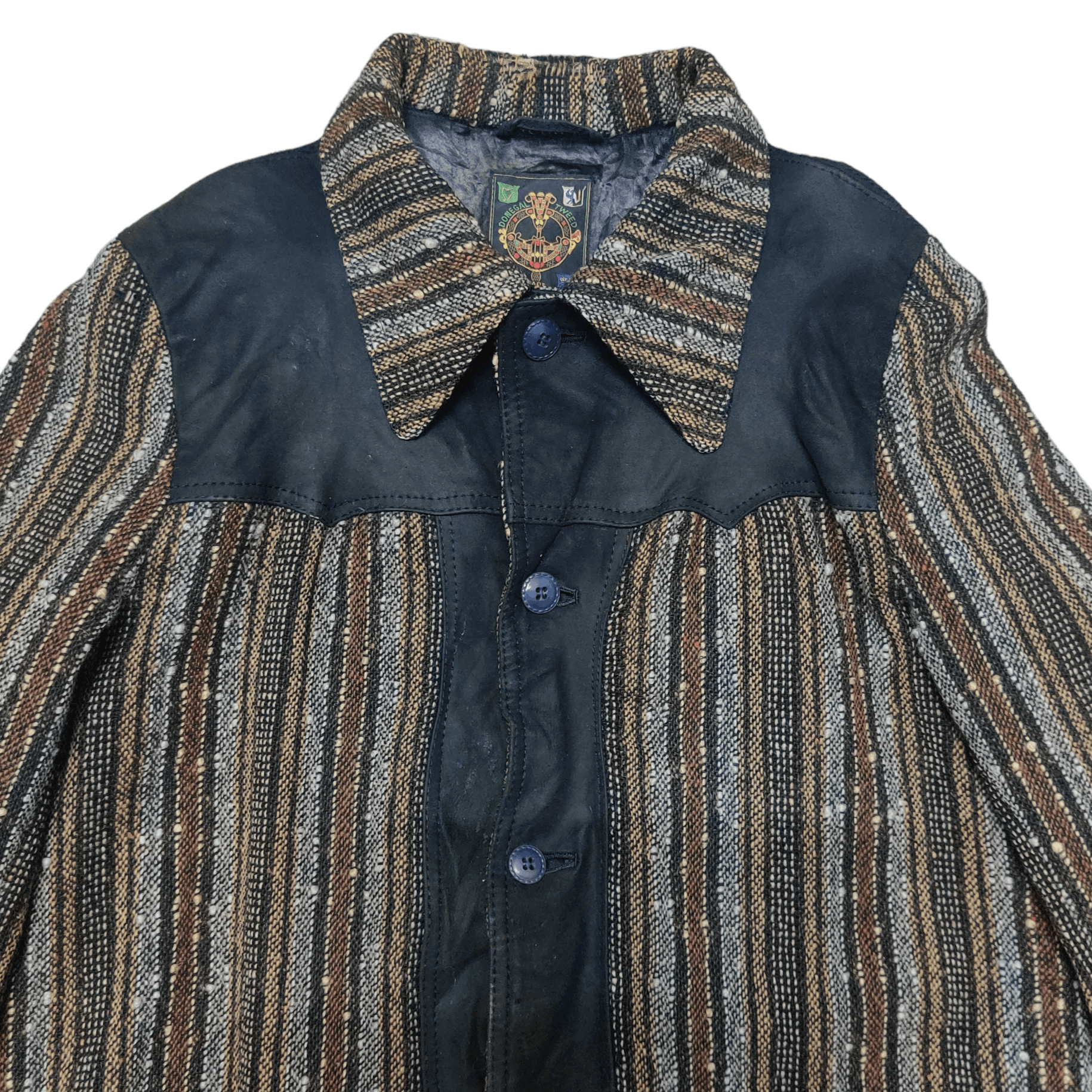 Donegal Tweed Vintage Donegal Tweed Coat Jacket Distressed Size US L / EU 52-54 / 3 - 2 Thumbnail