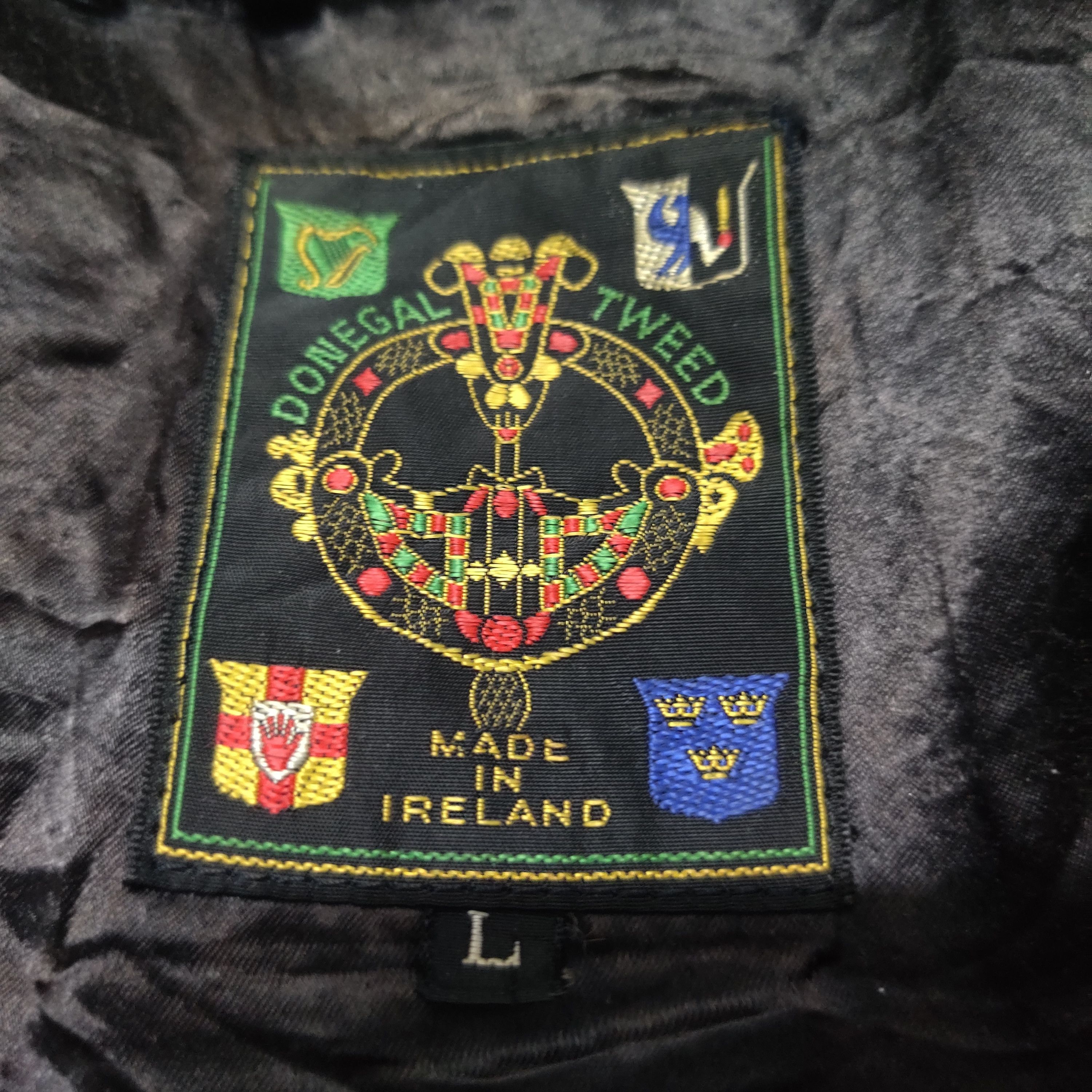 Donegal Tweed Vintage Donegal Tweed Coat Jacket Distressed Size US L / EU 52-54 / 3 - 11 Thumbnail