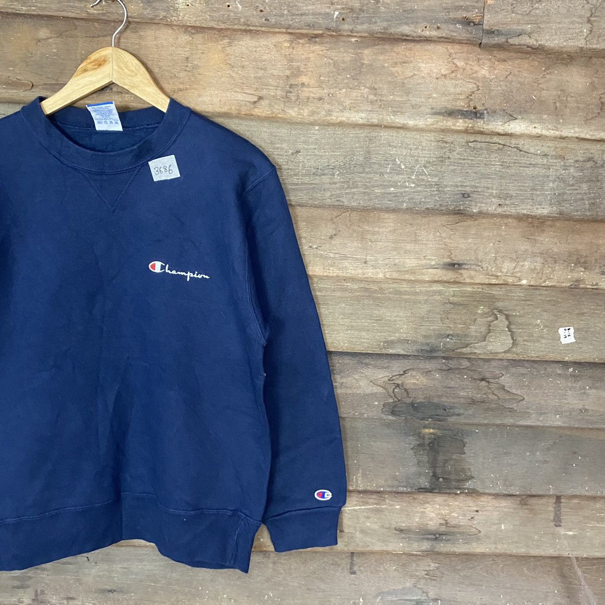 Champion Champion faded Blue Small Logo Sweatshirt vintage #3685 Size US S / EU 44-46 / 1 - 5 Thumbnail