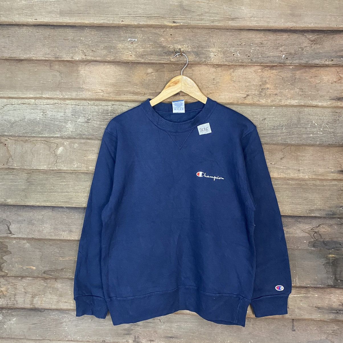 Champion Champion faded Blue Small Logo Sweatshirt vintage #3685 Size US S / EU 44-46 / 1 - 3 Thumbnail