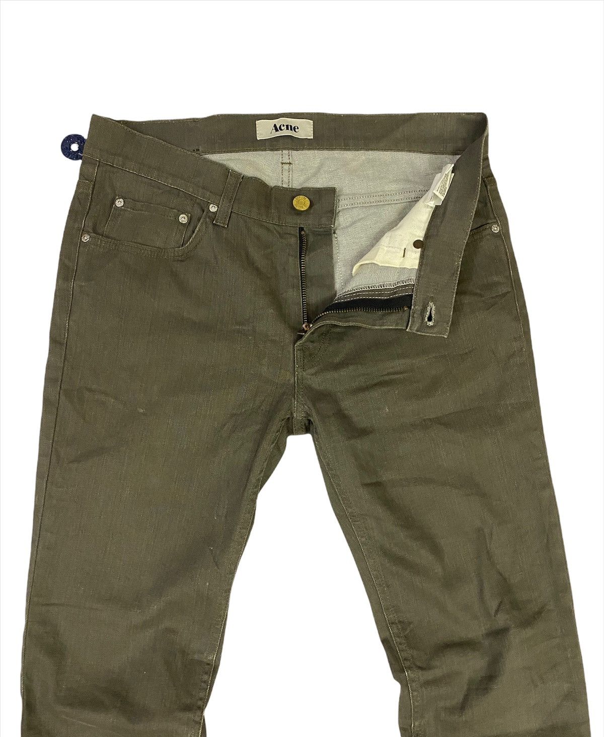 Acne Studios Acne Ace Nelson khaki Jeans Size US 33 - 3 Thumbnail