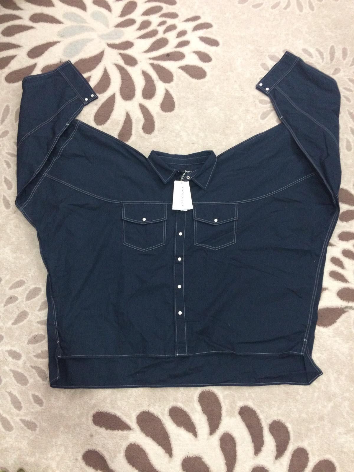 Y/Project Penguin-Sleeve Denim Shirt Unisex Size US S / EU 44-46 / 1 - 3 Thumbnail
