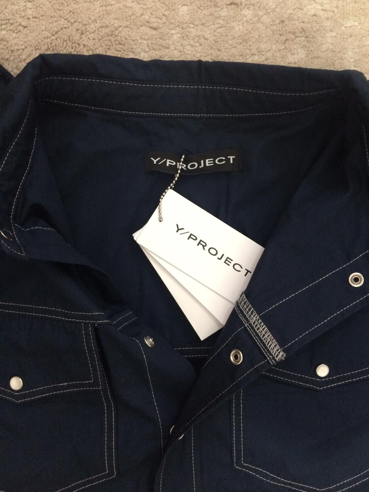 Y/Project Penguin-Sleeve Denim Shirt Unisex Size US S / EU 44-46 / 1 - 4 Thumbnail
