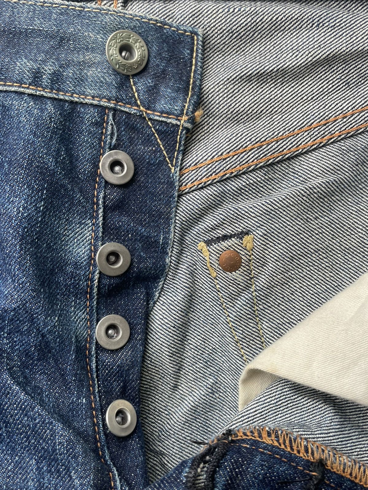 Japanese Brand Unknown Vintage Japan Selvedge Denim Size US 34 / EU 50 - 23 Thumbnail
