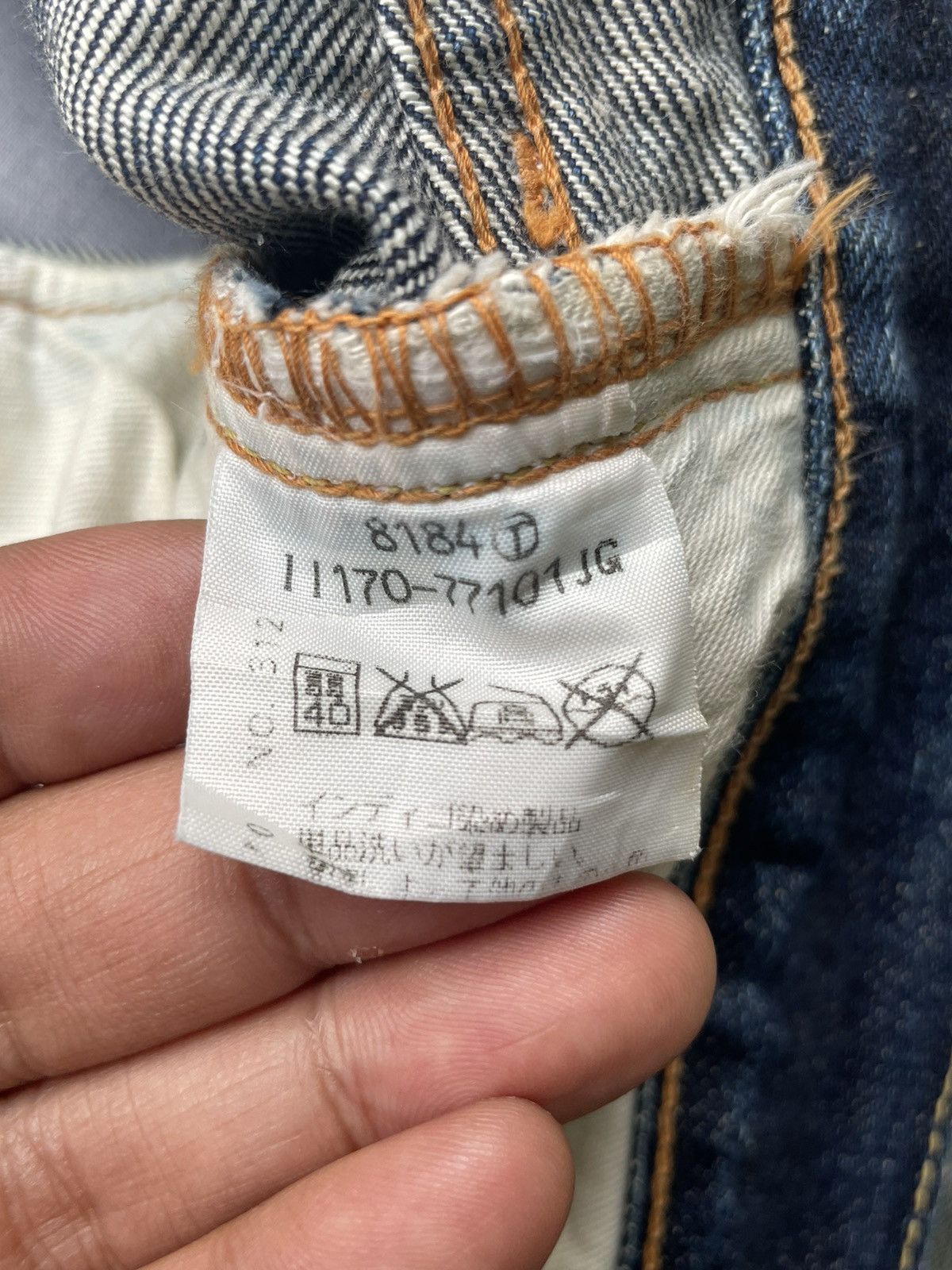 Japanese Brand Unknown Vintage Japan Selvedge Denim Size US 34 / EU 50 - 20 Thumbnail