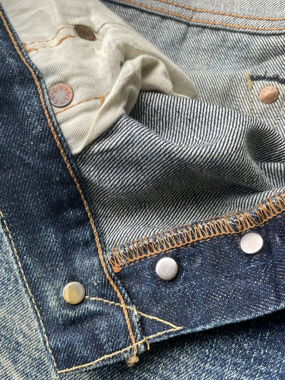 Japanese Brand Unknown Vintage Japan Selvedge Denim Size US 34 / EU 50 - 21 Thumbnail