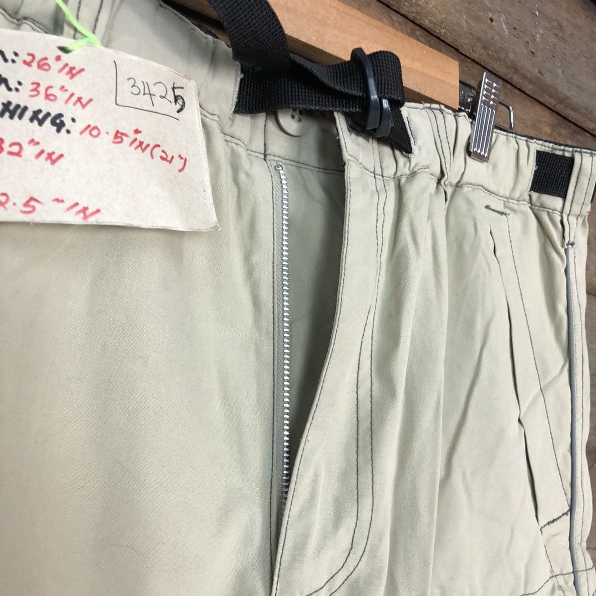 Japanese Brand Pract Cream Multipocket utility Cargo Pants #3425 Size US 32 / EU 48 - 9 Thumbnail