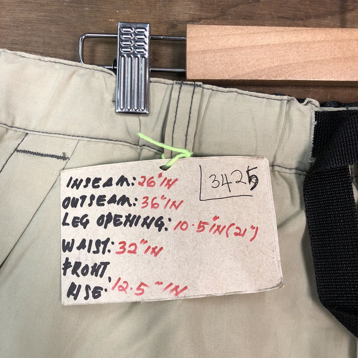 Japanese Brand Pract Cream Multipocket utility Cargo Pants #3425 Size US 32 / EU 48 - 7 Thumbnail