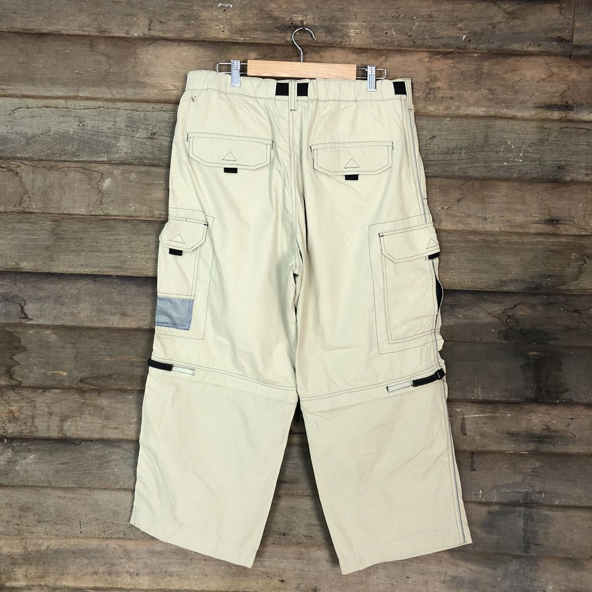 Japanese Brand Pract Cream Multipocket utility Cargo Pants #3425 Size US 32 / EU 48 - 10 Thumbnail