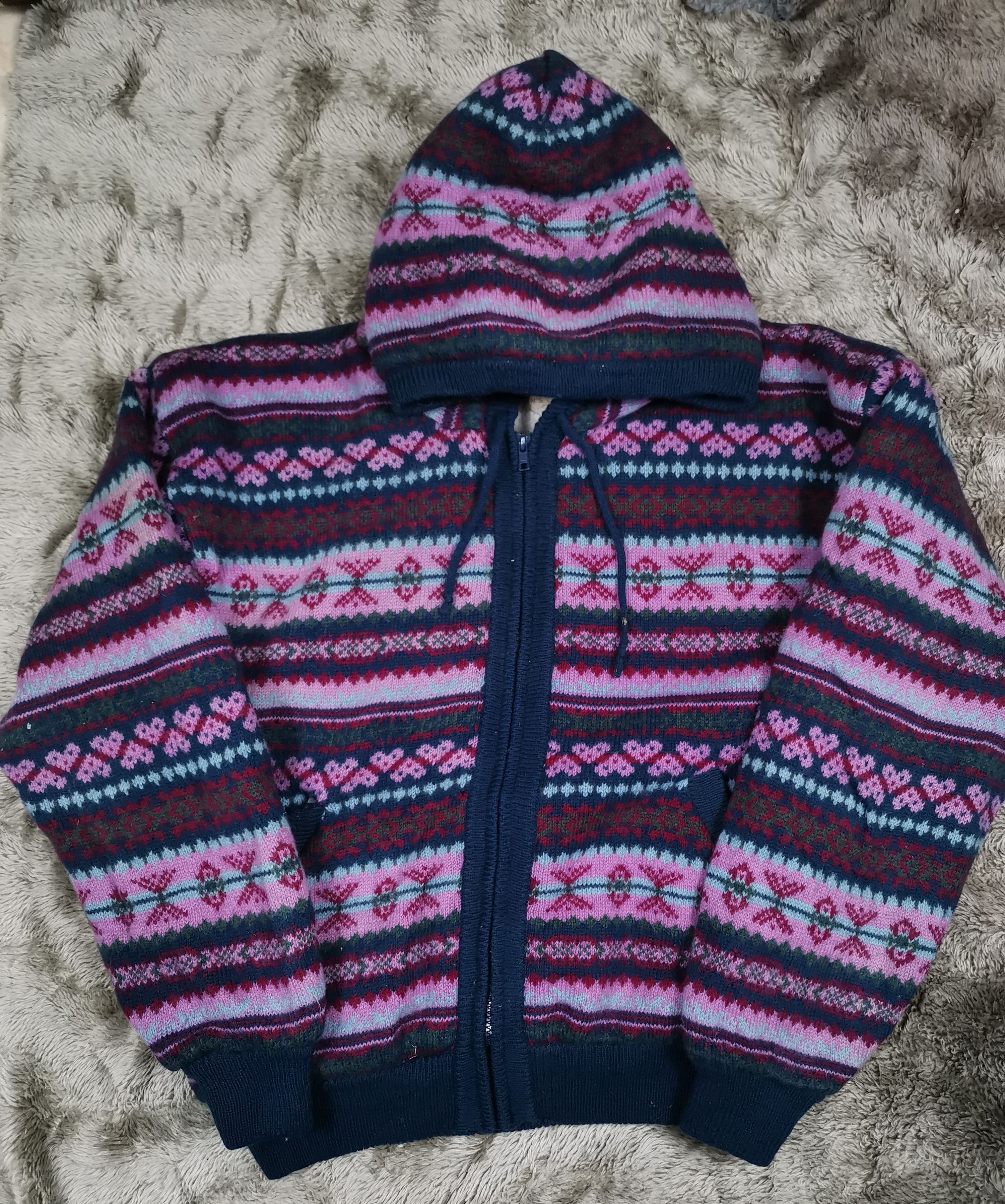 Japanese Brand Vintage Japanese Brand Navajo Art Knit Jacket Size US L / EU 52-54 / 3 - 1 Thumbnail
