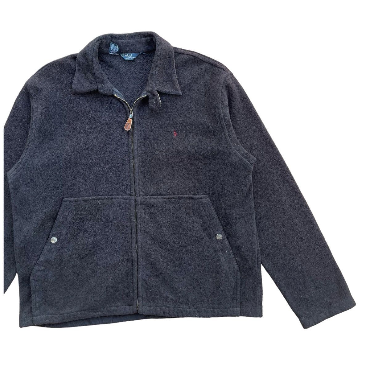 Polo Ralph Lauren × Vintage 💥 90s Polo Ralph Lauren Fullzip Fleece Jacket Size US L / EU 52-54 / 3 - 3 Thumbnail
