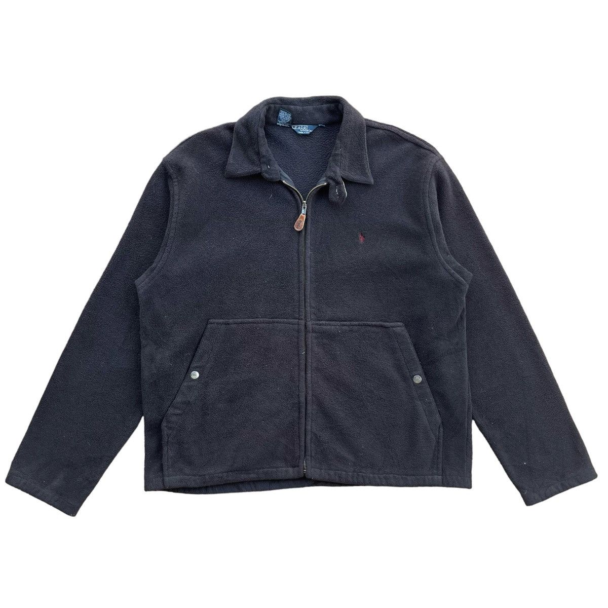 Polo Ralph Lauren × Vintage 💥 90s Polo Ralph Lauren Fullzip Fleece Jacket Size US L / EU 52-54 / 3 - 1 Thumbnail