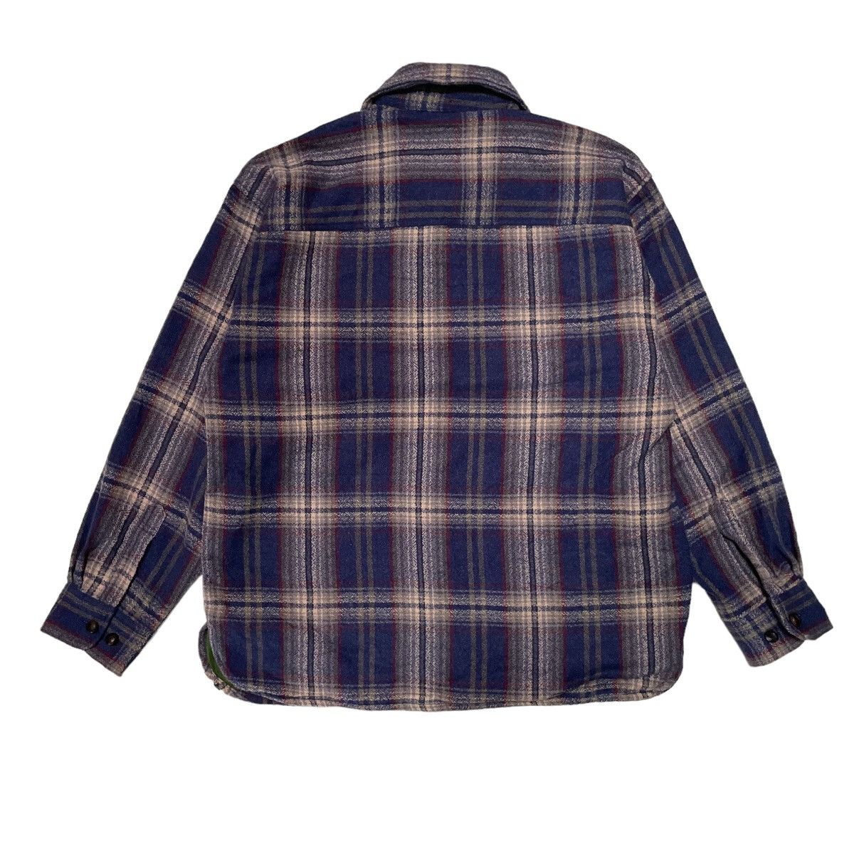 Flannel × Hysteric Glamour × Japanese Brand 💥 80s SINGLE TRACKMIND ZIPPER FLANNEL JACKET Size US M / EU 48-50 / 2 - 7 Thumbnail