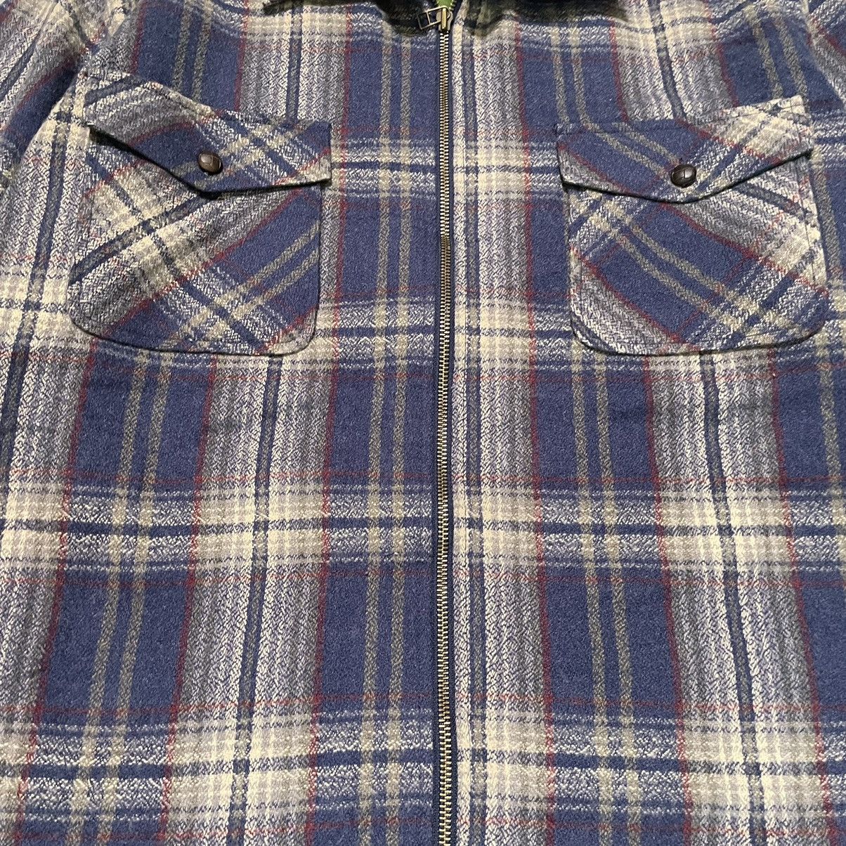 Flannel × Hysteric Glamour × Japanese Brand 💥 80s SINGLE TRACKMIND ZIPPER FLANNEL JACKET Size US M / EU 48-50 / 2 - 5 Thumbnail