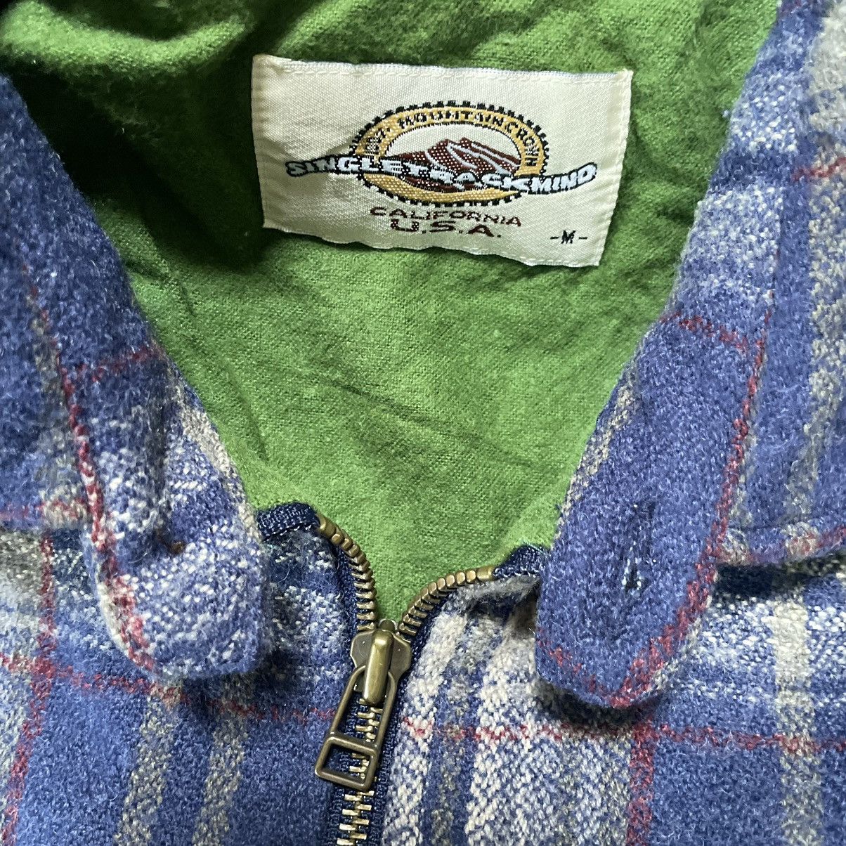 Flannel × Hysteric Glamour × Japanese Brand 💥 80s SINGLE TRACKMIND ZIPPER FLANNEL JACKET Size US M / EU 48-50 / 2 - 8 Thumbnail