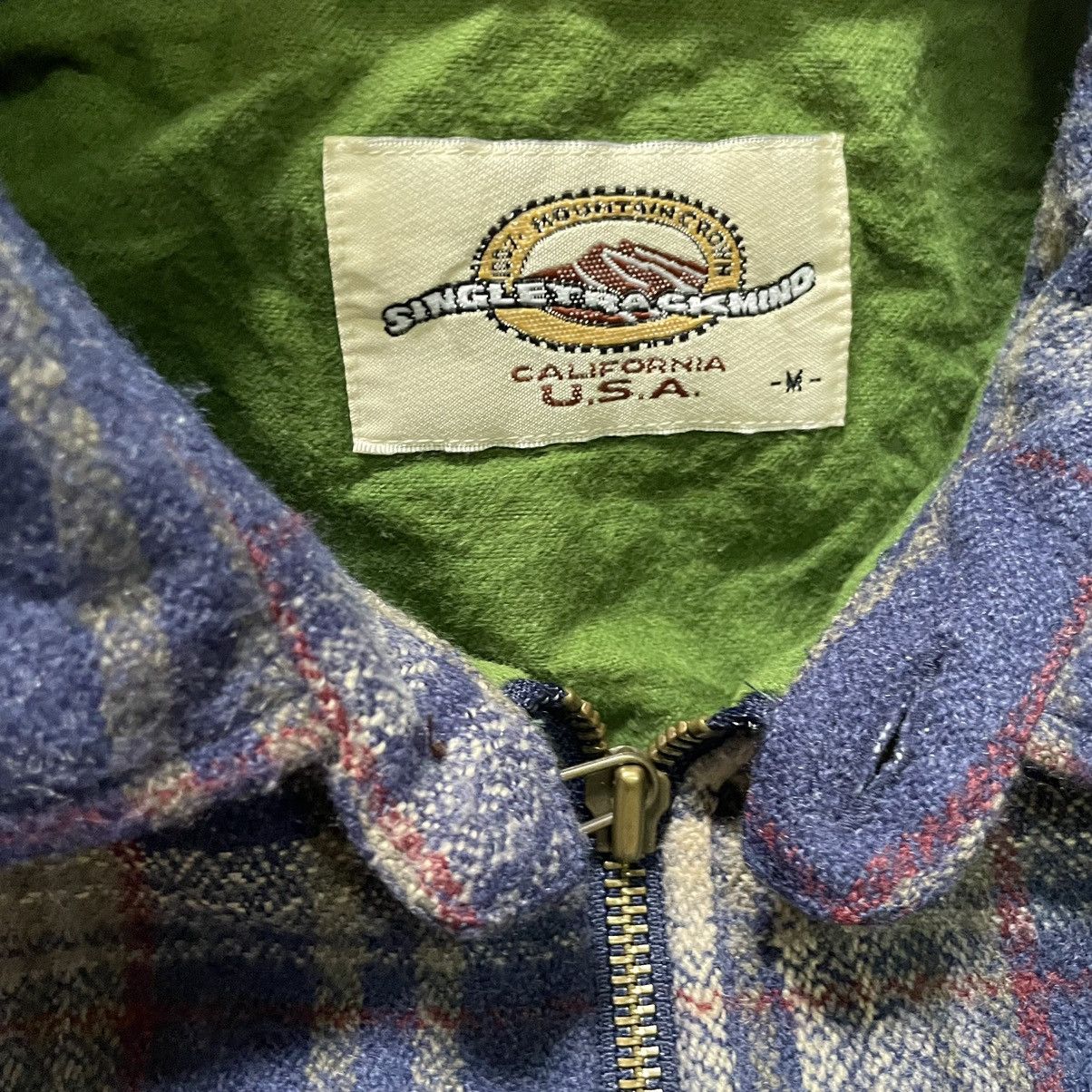 Flannel × Hysteric Glamour × Japanese Brand 💥 80s SINGLE TRACKMIND ZIPPER FLANNEL JACKET Size US M / EU 48-50 / 2 - 10 Thumbnail