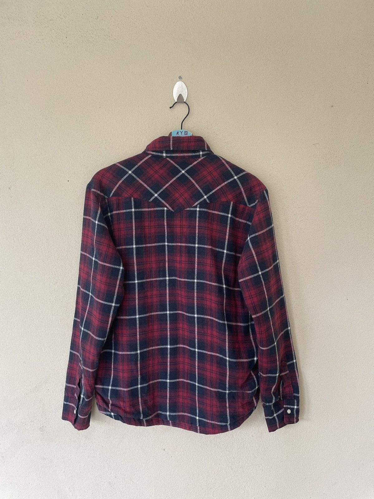 Flannel × Japanese Brand SUFFUSE PEARL BUTTON SNAP SHEARLING FLANNEL Size US M / EU 48-50 / 2 - 4 Thumbnail