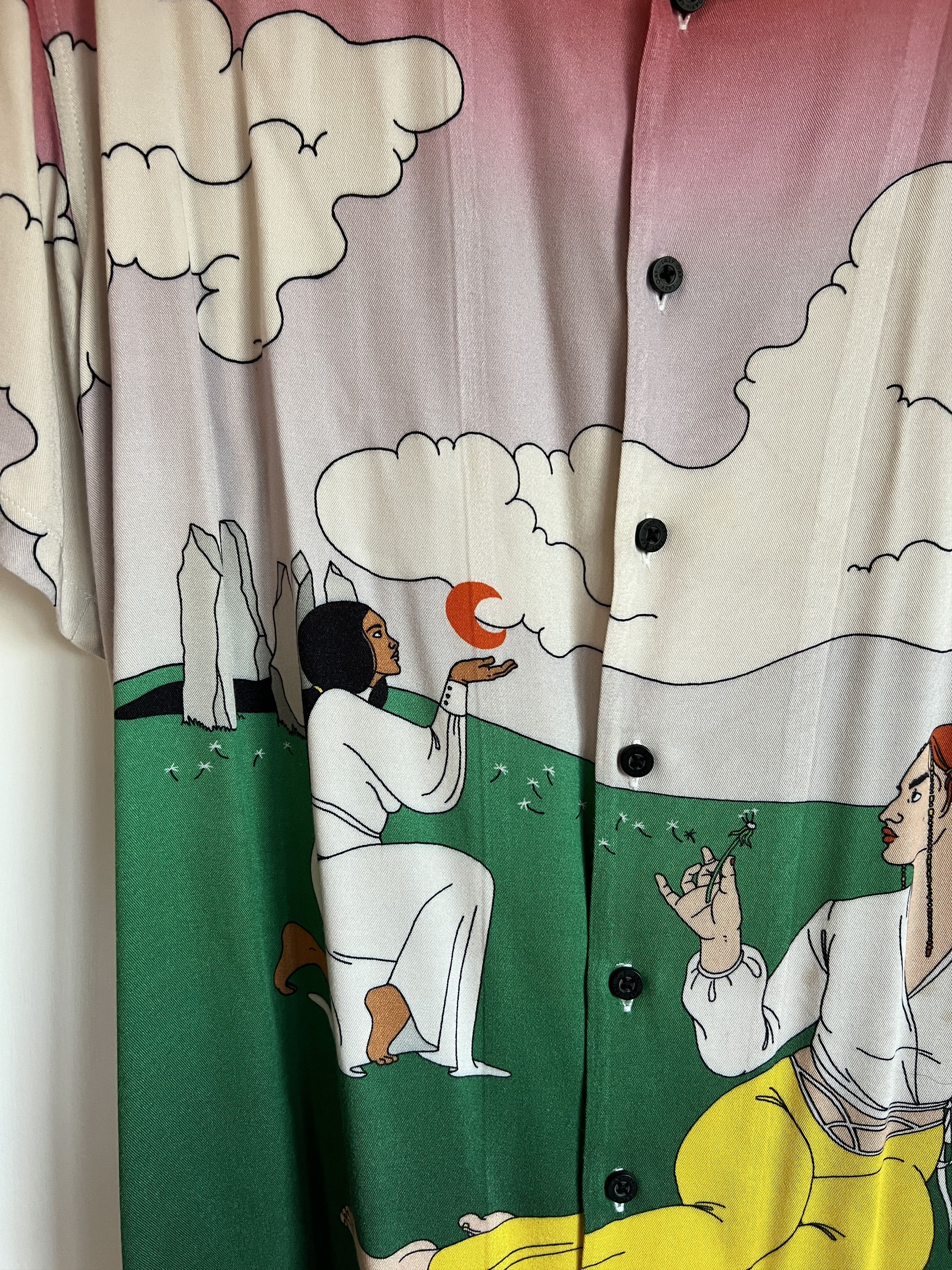 Lazy Oaf Lazy Oaf X Laura Callaghan Short Sleeve Button Down Size US L / EU 52-54 / 3 - 2 Thumbnail