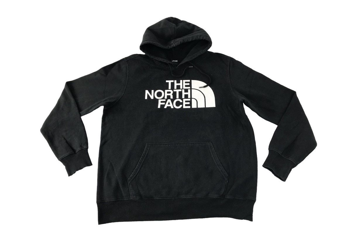 The North Face × Vintage The North Face Black Sweatshirt Hoodies Pull Over Big Logo Size US L / EU 52-54 / 3 - 1 Thumbnail