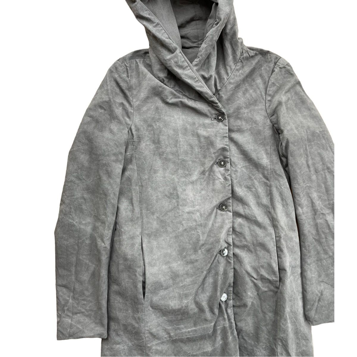 Carpe Diem × Poeme Bohemien SICK💥 POEME BOHEMAIN WASHED GREY LONG HOODIE JACKET Size US M / EU 48-50 / 2 - 4 Thumbnail