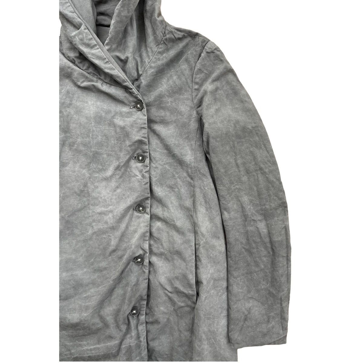 Carpe Diem × Poeme Bohemien SICK💥 POEME BOHEMAIN WASHED GREY LONG HOODIE JACKET Size US M / EU 48-50 / 2 - 5 Thumbnail