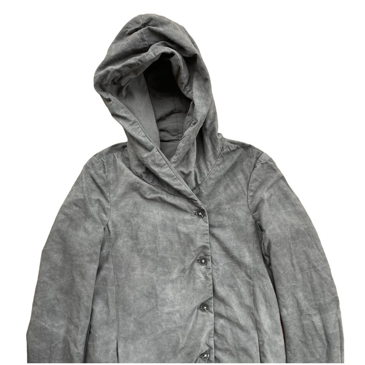 Carpe Diem × Poeme Bohemien SICK💥 POEME BOHEMAIN WASHED GREY LONG HOODIE JACKET Size US M / EU 48-50 / 2 - 3 Thumbnail