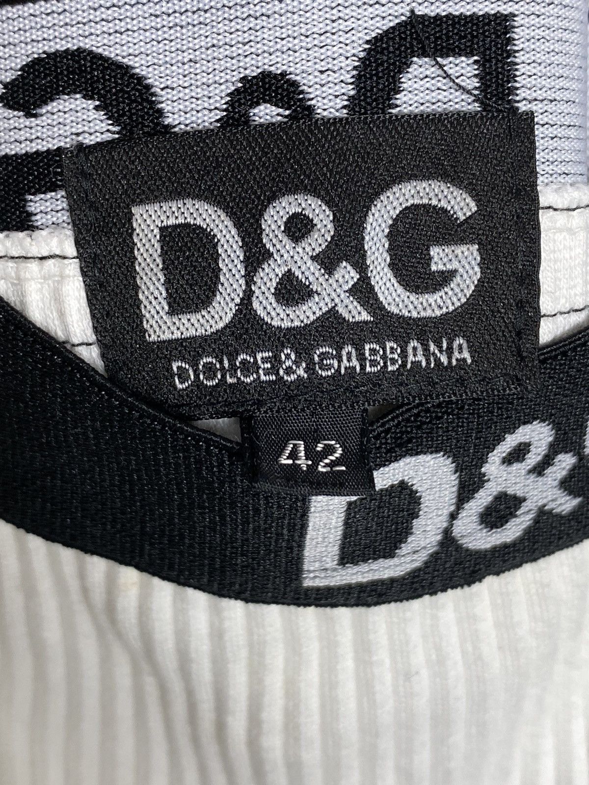 Dolce & Gabbana Vintage Dolce & Gabbana Ribs Knit Mini Skirt Dress Size M / US 6-8 / IT 42-44 - 5 Thumbnail