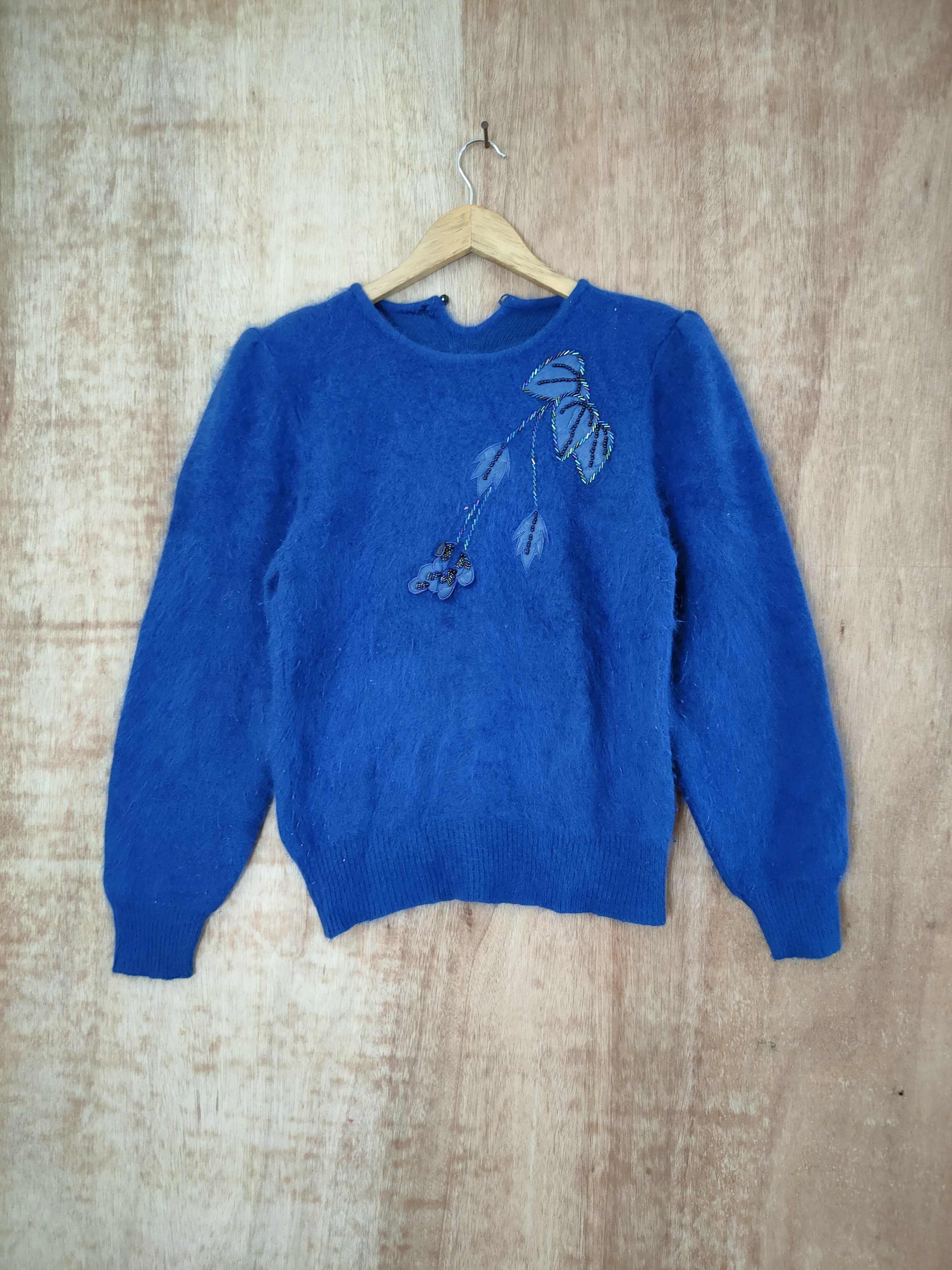 Homespun Knitwear × Japanese Brand × Vintage Japan mohair fur shag shaggy streetwear winter #46-588 Size S / US 4 / IT 40 - 1 Thumbnail