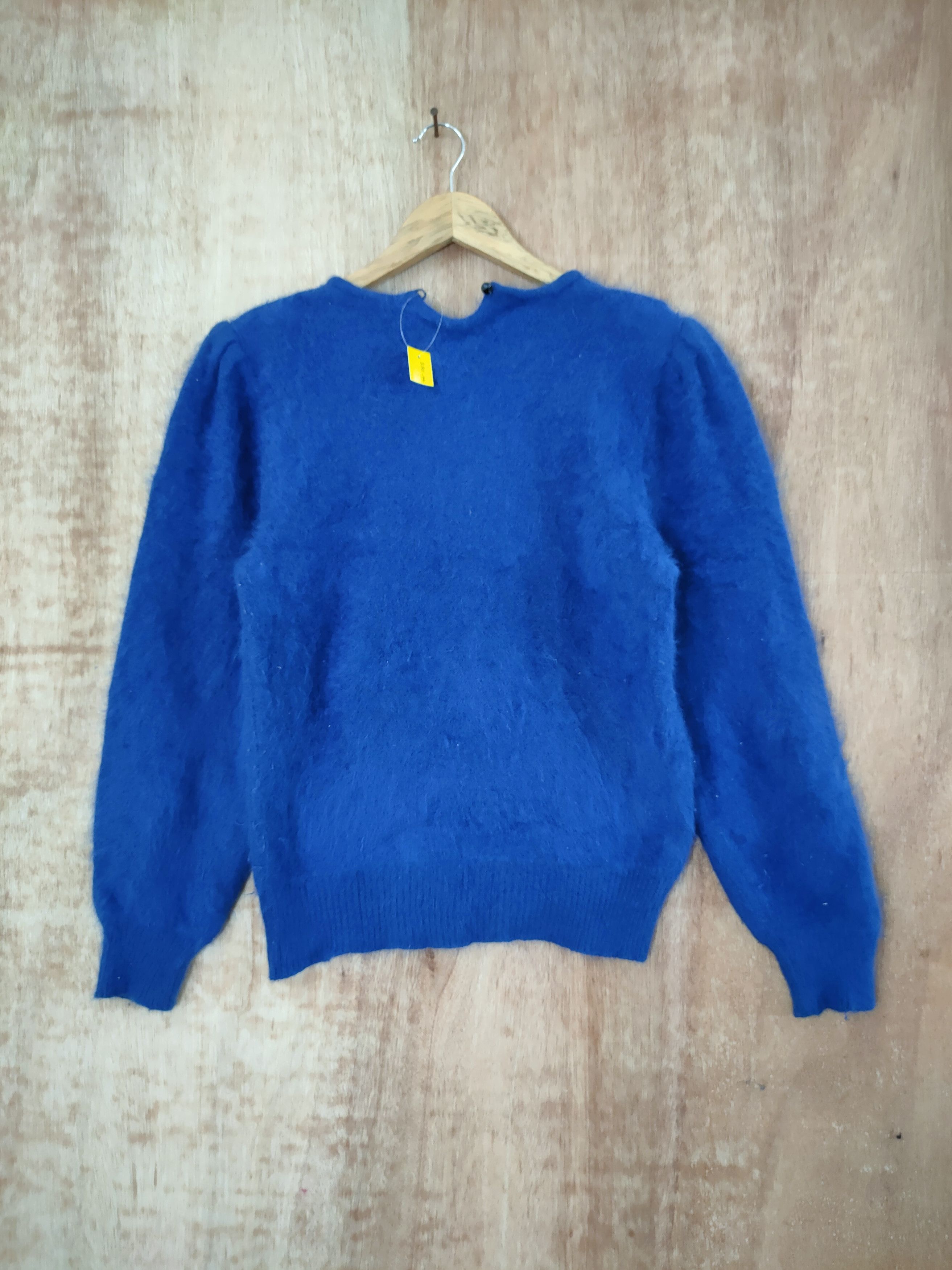 Homespun Knitwear × Japanese Brand × Vintage Japan mohair fur shag shaggy streetwear winter #46-588 Size S / US 4 / IT 40 - 9 Thumbnail