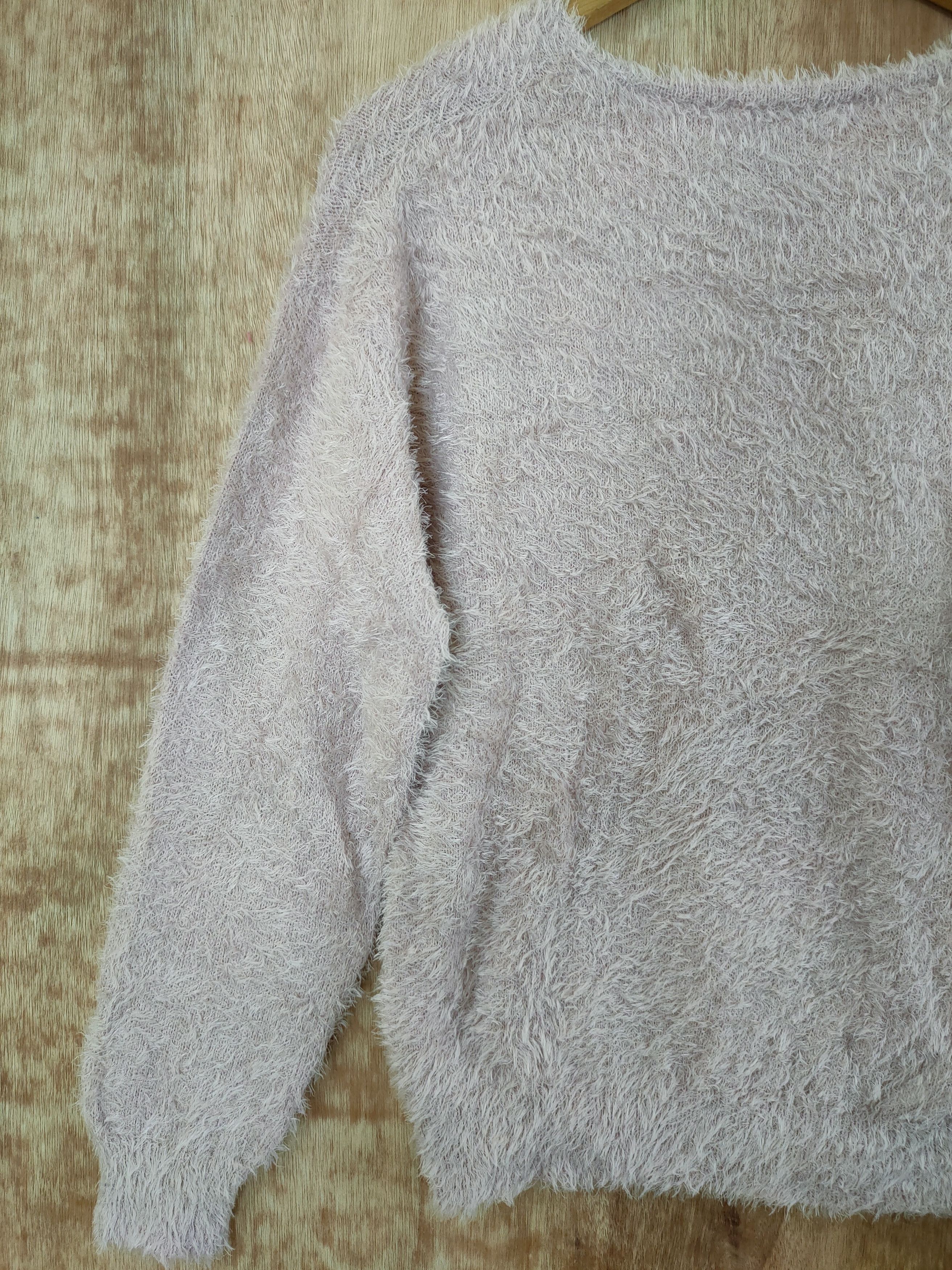 Japanese Brand D Comfo Strain shag shaggy mohair soft fur knitwear #46-493 Size M / US 6-8 / IT 42-44 - 8 Thumbnail