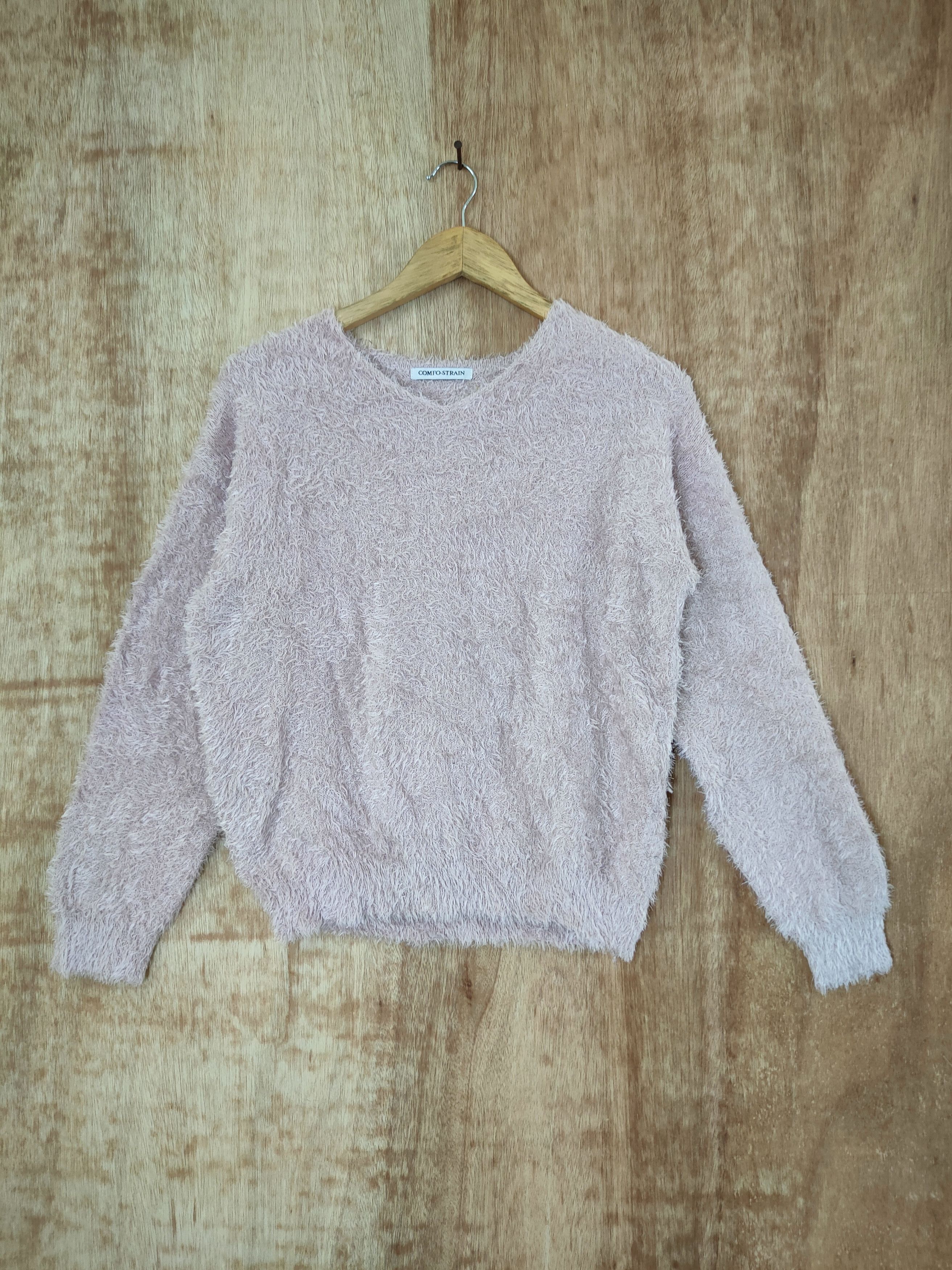 Japanese Brand D Comfo Strain shag shaggy mohair soft fur knitwear #46-493 Size M / US 6-8 / IT 42-44 - 1 Thumbnail