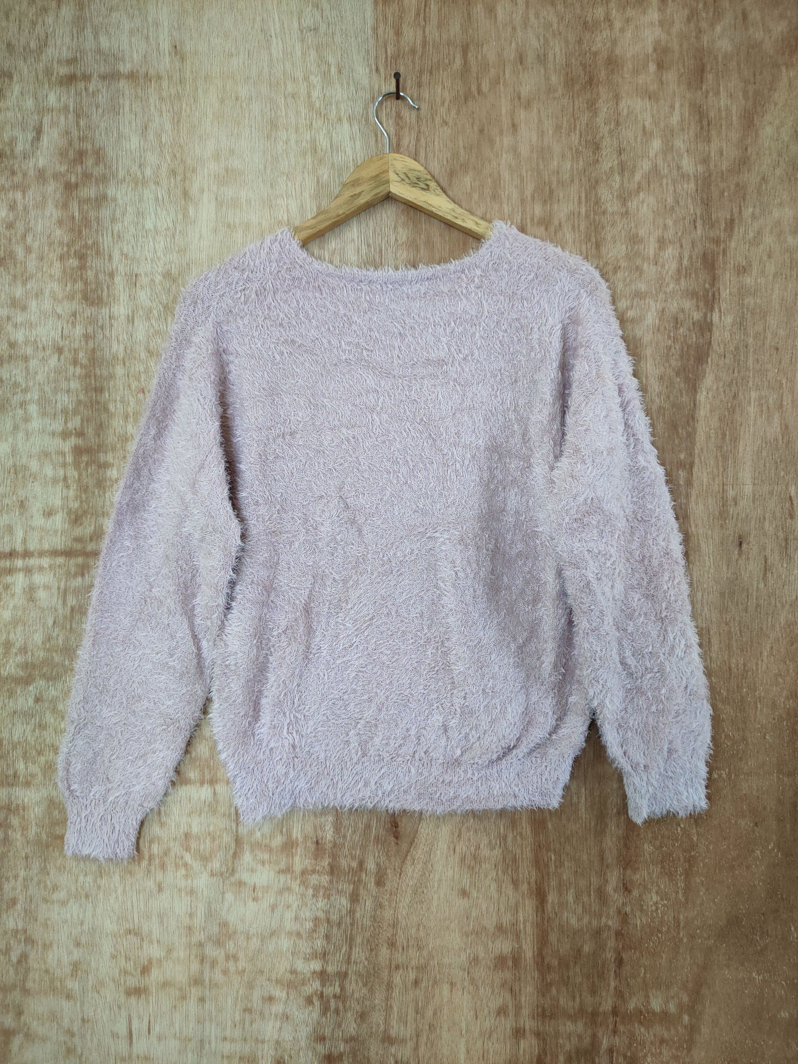 Japanese Brand D Comfo Strain shag shaggy mohair soft fur knitwear #46-493 Size M / US 6-8 / IT 42-44 - 7 Thumbnail