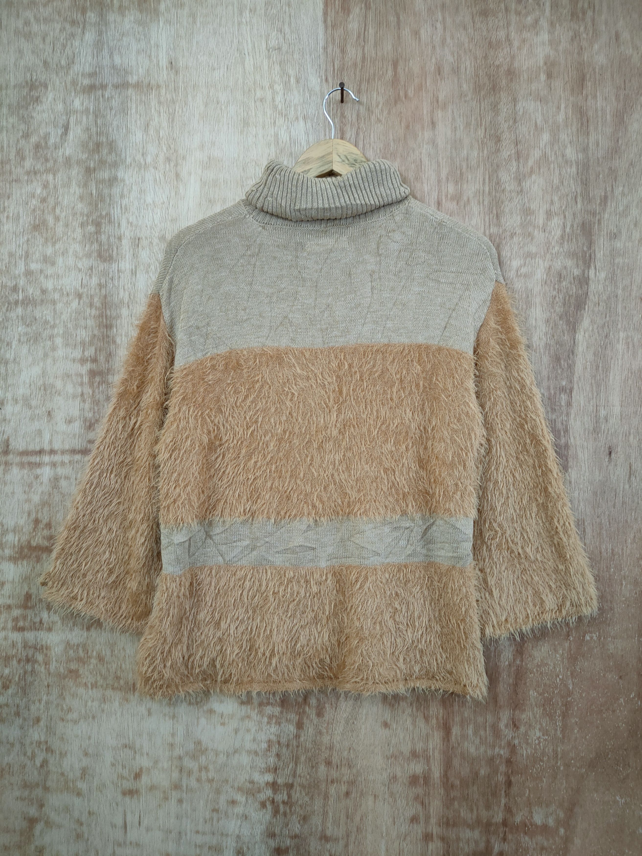 image of Aran Isles Knitwear x Vintage Bou Jeloud Mohair Soft Fur Knitwear Shag Shaggy 46-446 in Brown (Size