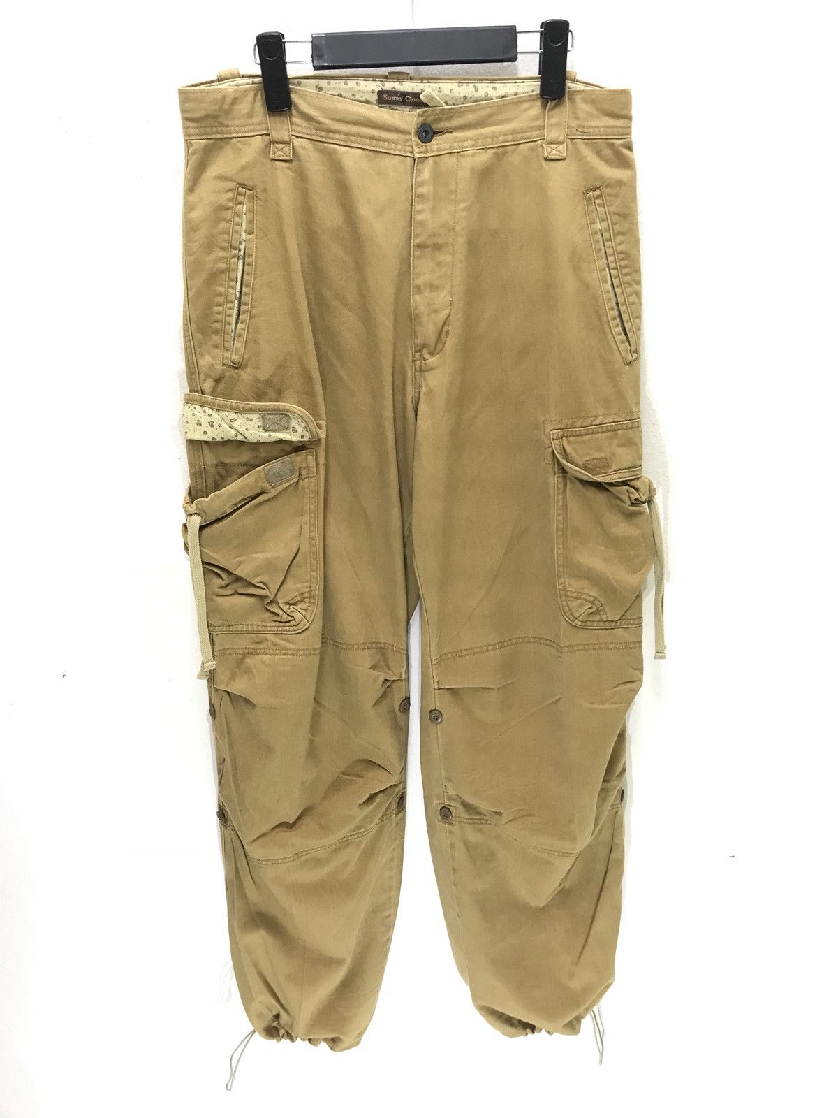 Japanese Brand Sunny Clouds Cargo Pant Baggy Wide Balloon Size US 33 - 1 Thumbnail