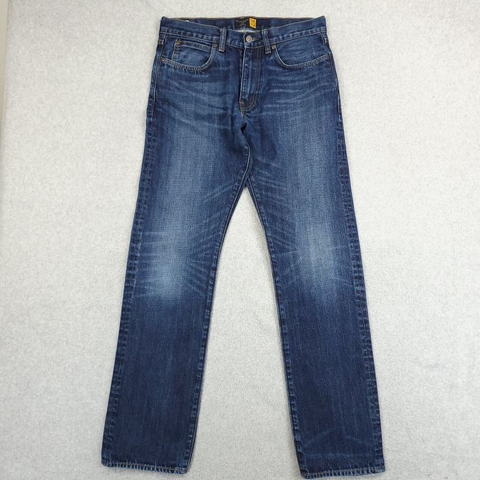 J.Crew J CREW Jeans Mens 30X32 Blue Japanese Fabric Kaihara Denim 770 ...