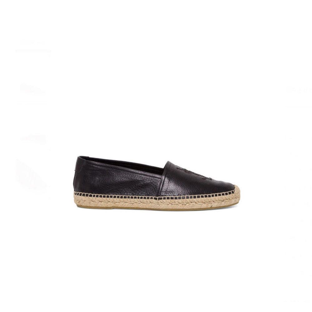 Saint Laurent YSL Cassandre Leather Espadrille Size 42