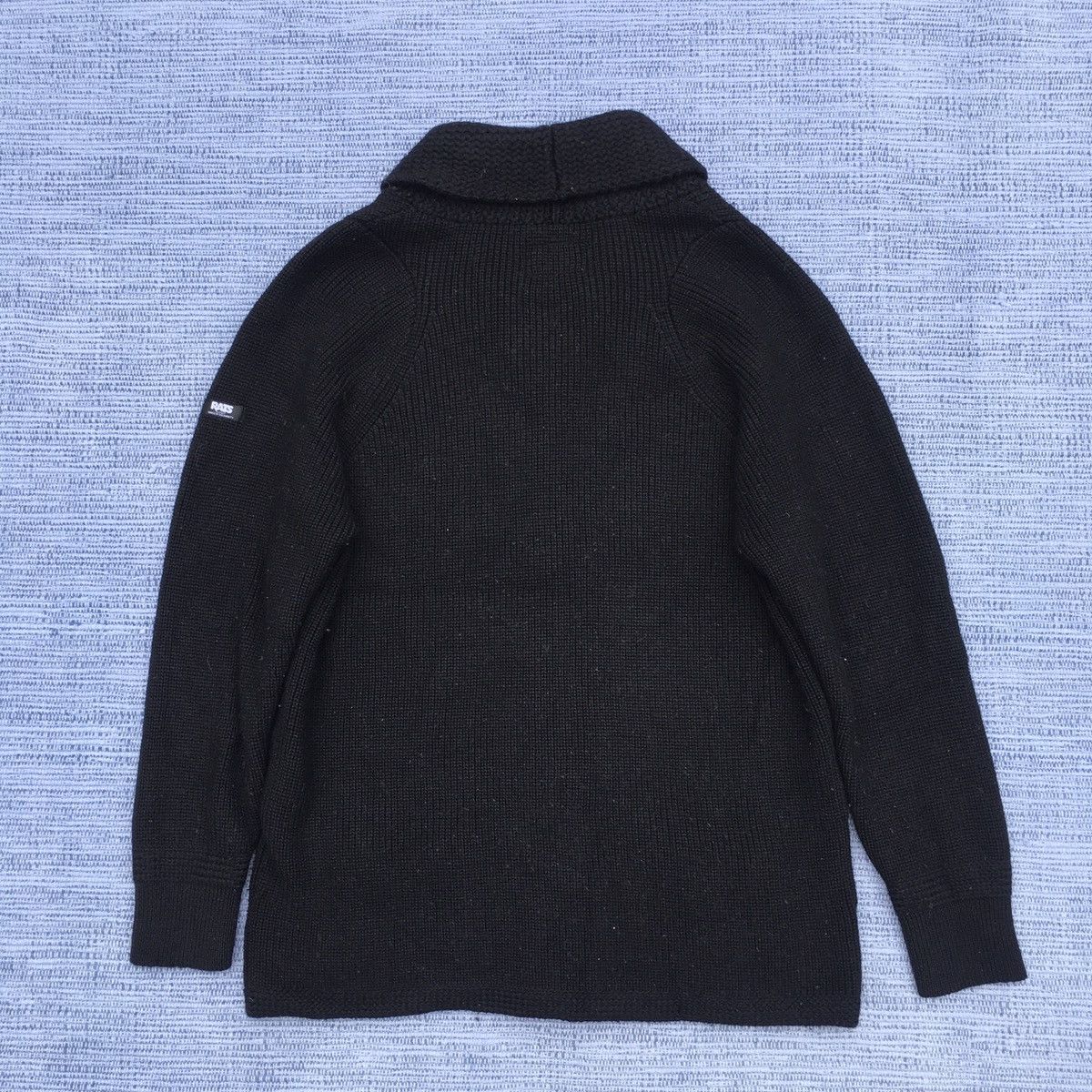 Japanese Brand Rats Shawl Collar Wool Knit Cardigan - Black Size US M / EU 48-50 / 2 - 6 Thumbnail