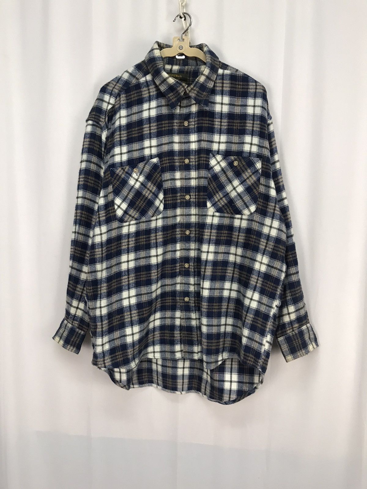 Flannel × Japanese Brand × Vintage Vintage penny worth wool flannel shirt Size US XL / EU 56 / 4 - 6 Thumbnail
