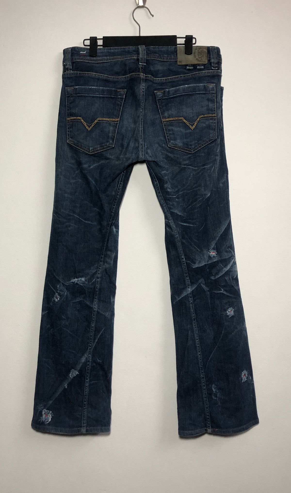 Diesel Awesome 🔥 Distressed Diesel Bootcut Denim Size US 31 - 2 Thumbnail