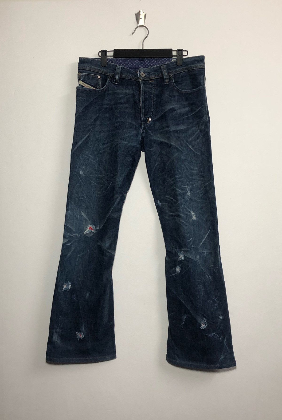Diesel Awesome 🔥 Distressed Diesel Bootcut Denim Size US 31 - 1 Thumbnail
