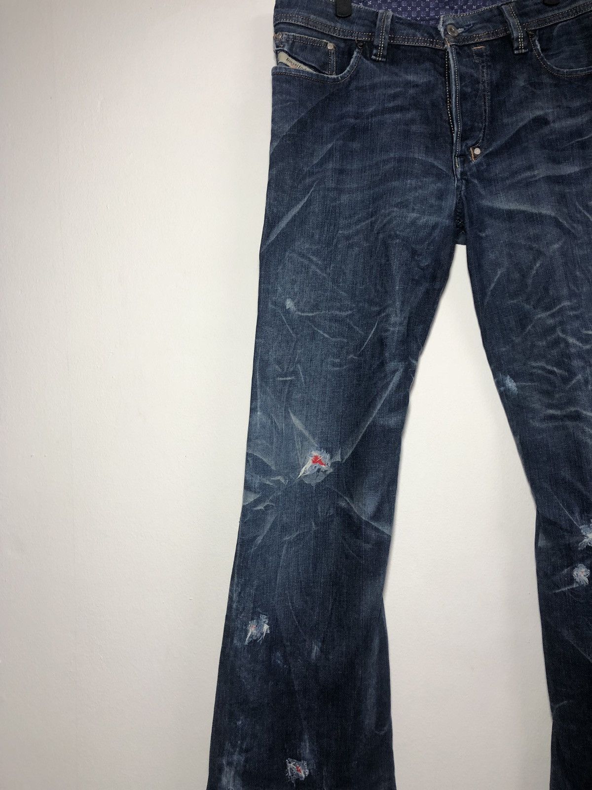 Diesel Awesome 🔥 Distressed Diesel Bootcut Denim Size US 31 - 3 Thumbnail