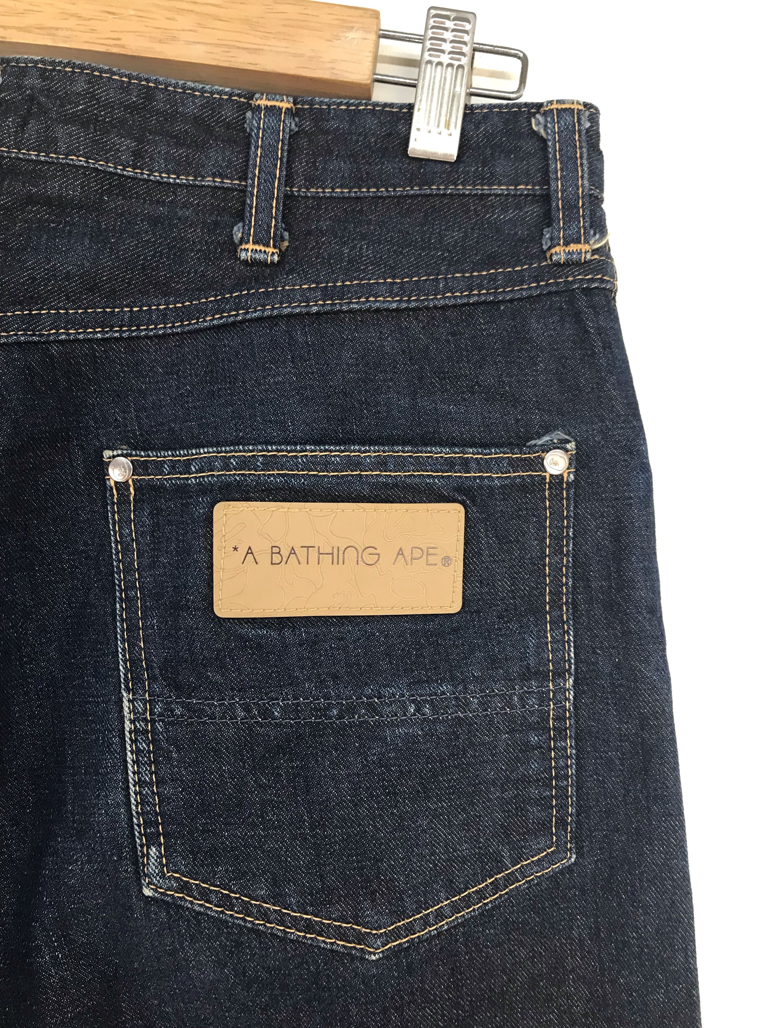 Bape Bape A BATHING APE Selvedge Denim Jeans Size US 31 - 4 Thumbnail