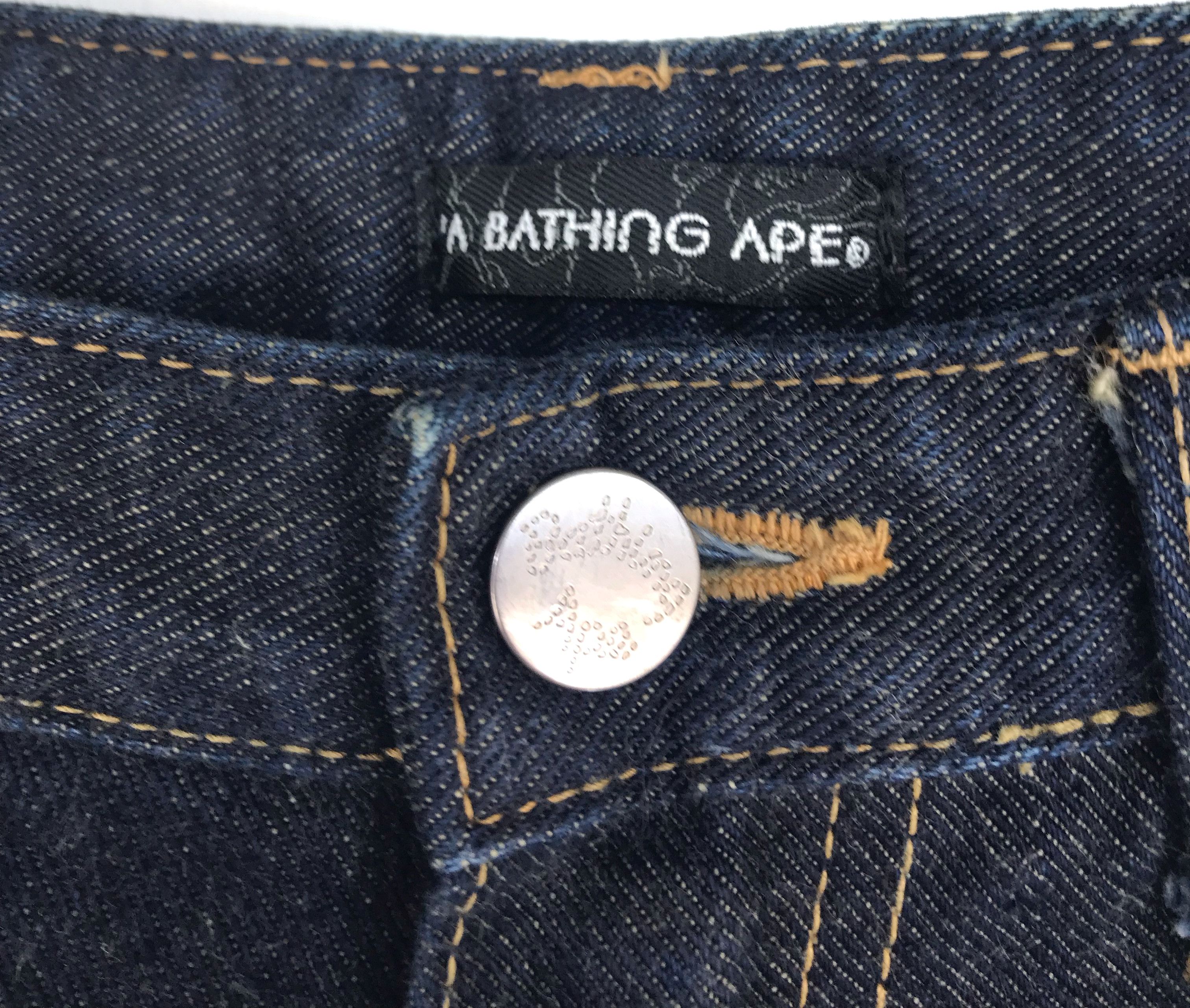 Bape Bape A BATHING APE Selvedge Denim Jeans Size US 31 - 14 Thumbnail